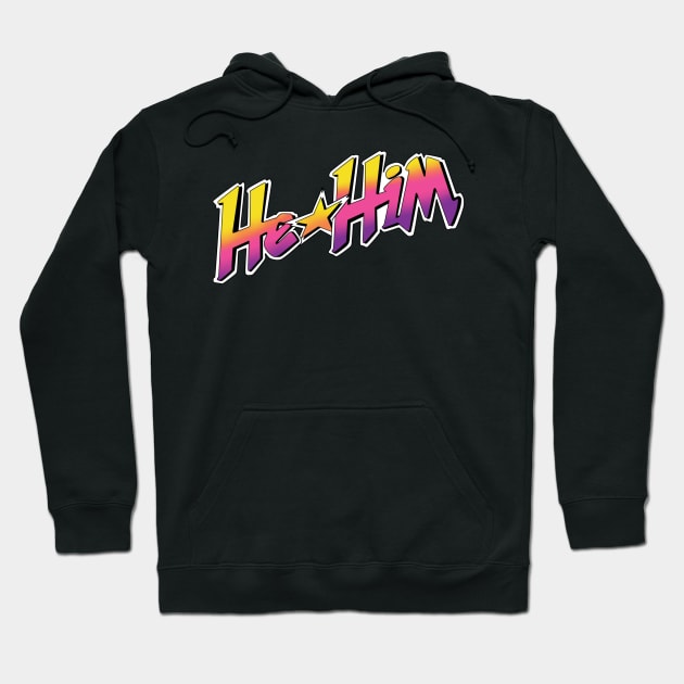 Jem and the Pronouns (He/Him) Hoodie by Carrion Beast